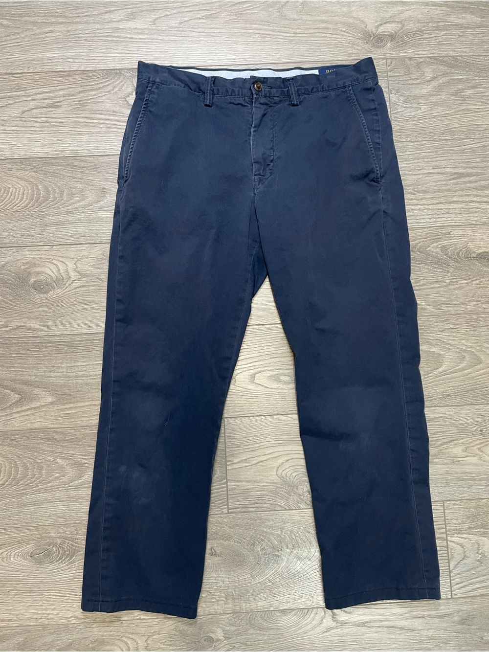 Polo Ralph Lauren Stretch Straight Chinos Navy Blue Pants Size 32x26 alter